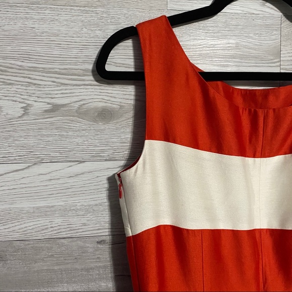 Kate Spade Red/Orange & Cream Colorblock Dress - Picture 9 of 10